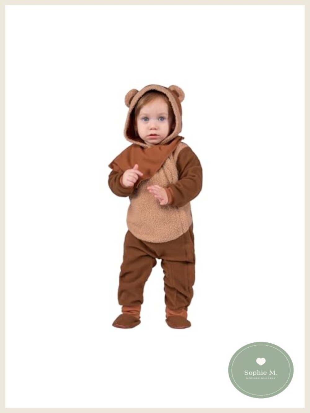 Star Wars Ewok Infant Halloween Costume, Minky Jumpsuit with Hood & Booties